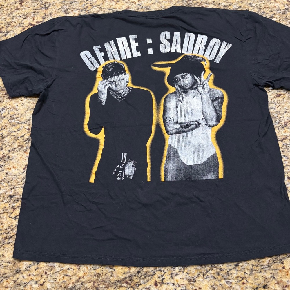Machine Gun Kelly Trippie Redd Genre Sadboy T-Shirt Black 2XL MGK Merch v